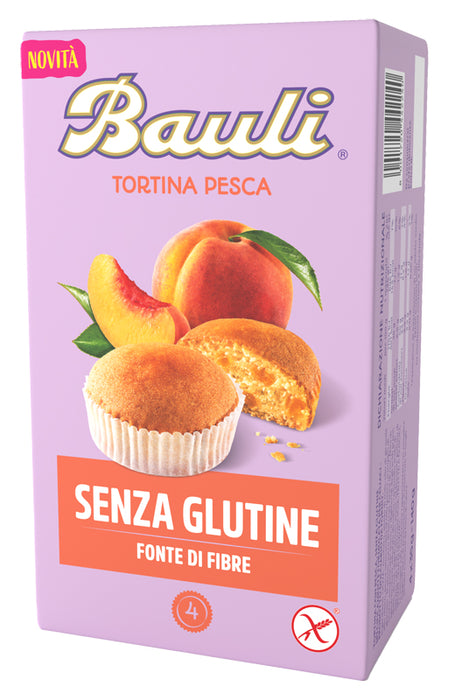 Bauli free tortina pesca 4 pezzi da 35 g