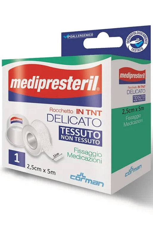 Cerotto medipresteril dispenser tessuto non tessuto 5x250cm