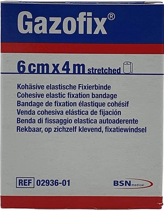 Benda elastica autoadesiva gazofix 6x400 cm