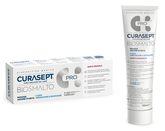 Curasept biosmalto mousse carie fragola 50 ml