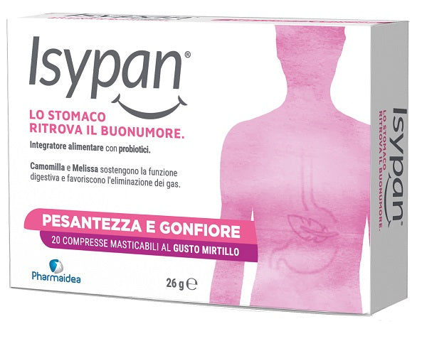 Isypan pesantezza gonfiore 20 compresse masticabili