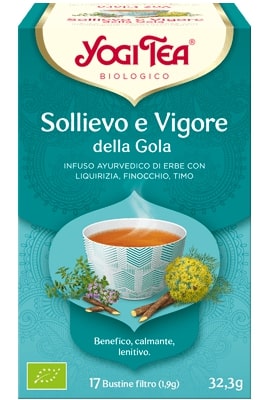 Yogi tea sollievo e vigore della gola 32,3 g