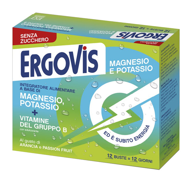 Ergovis mg+k vitamine b senza zucchero 12 bustine