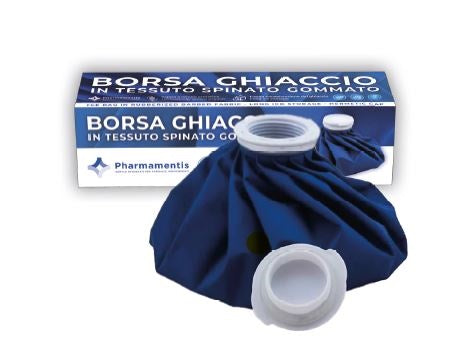 Pharmamentis borsa ghiaccio 28 cm in tessuto spinato gommato