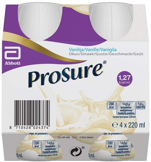 Prosure vanilla 4 bottiglie da 220 ml
