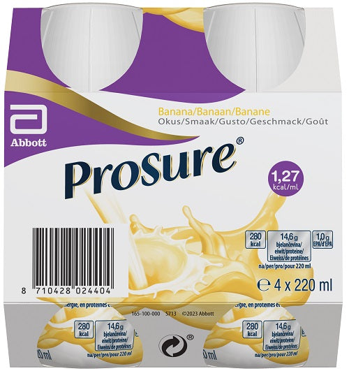Prosure banana 4 bottiglie da 220 ml