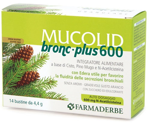 Mucolid bronc plus 600 14 bustine
