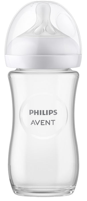 Avent biberon natural response in vetro da 240ml tettarella flusso 3