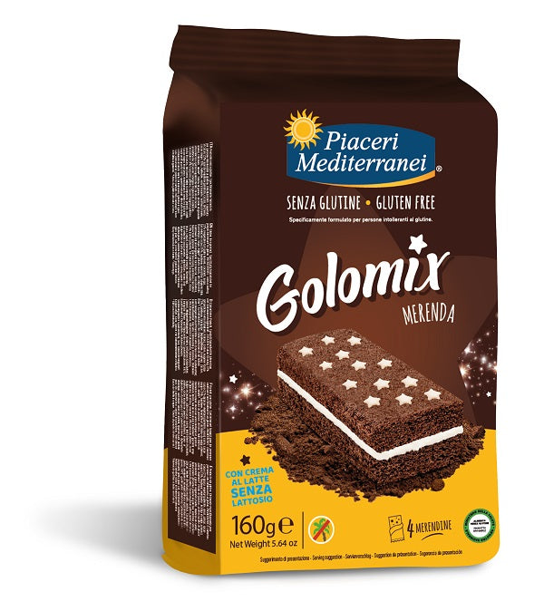 Piaceri mediterranei golomix merenda 4 pezzi da 40 g