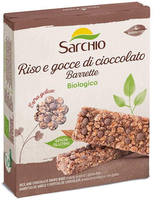 Riso e gocce di cioccolato 4 barrette biologiche x 20 g