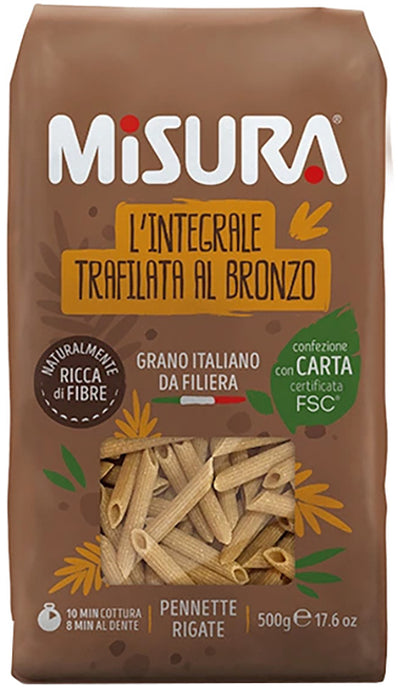 Misura pennette integrali con germe di grano 500 g