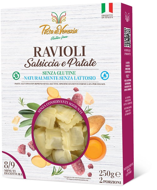 Pasta di venezia ravioli salsiccia patate senza glutine stab 250 g