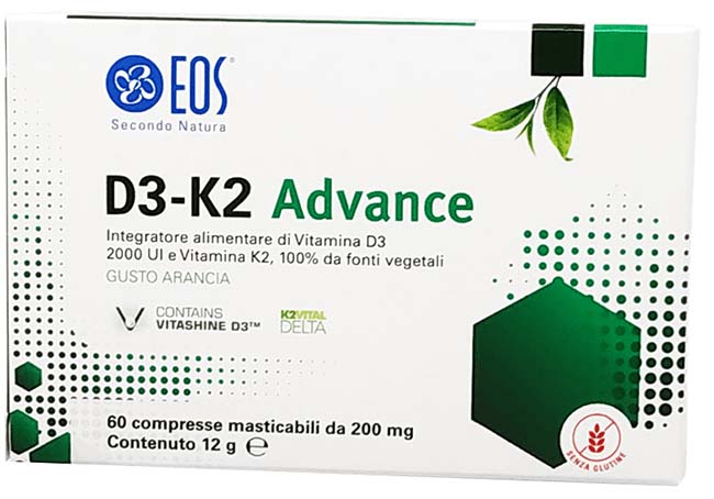 Eos d3 k2 advance 60 compresse masticabili