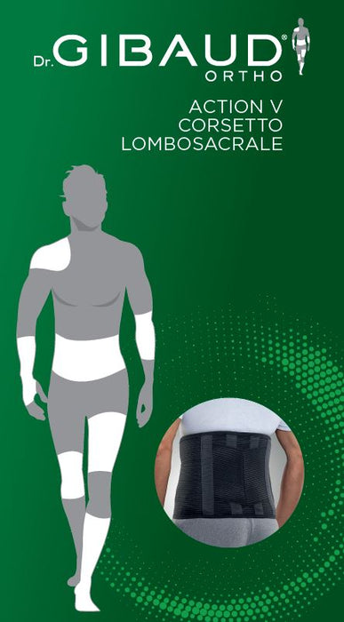 Corsetto lombosacrale gibaud ortho action v 1