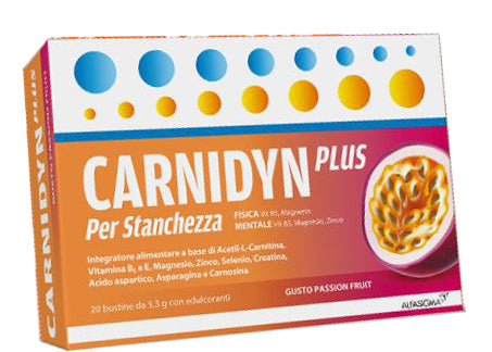 Carnidyn plus 20 bustine da 5,3 g gusto passion fruit