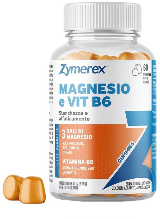 Zymerex magnesio e vit b6 60 gummies