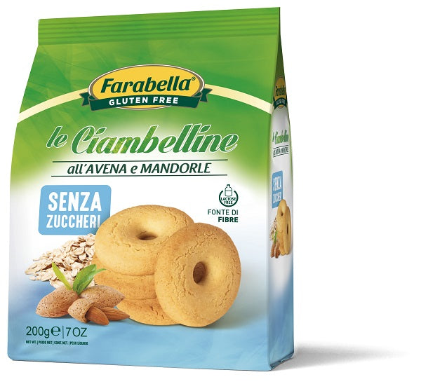Farabella ciambelline senza zucchero all'avena e mandorle 200 g