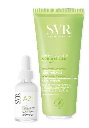 Sebiaclear set ampoule flash 30 ml + creme lavante 200 ml