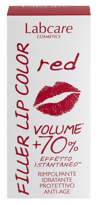 Labcare filler lip color red volumizzante labbra