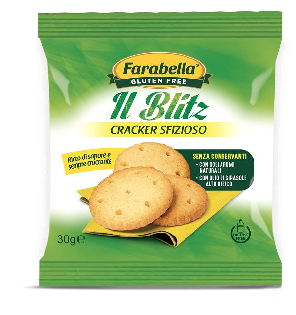 Farabella gluten free il blitz cracker sfizioso senza lattosio 30 g