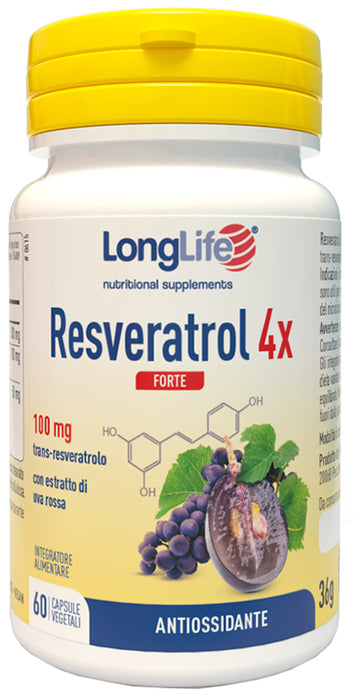 Longlife resveratrol 4x forte 60 capsule