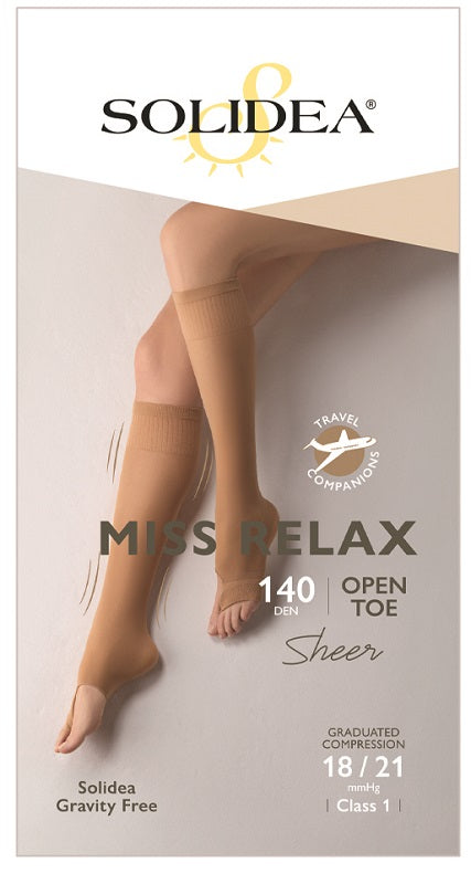 Gambaletto miss relax 140 punta aperta nero 2m