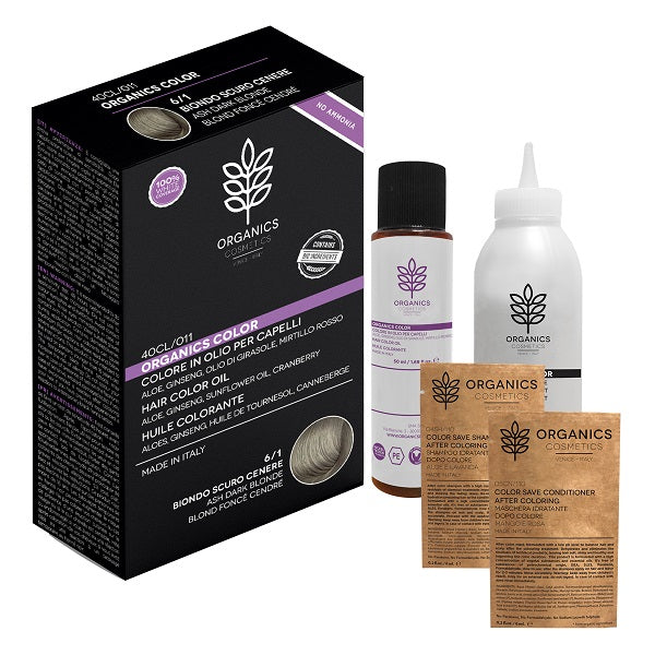 Organics pharm organics color 6/1 biondo scuro cenere