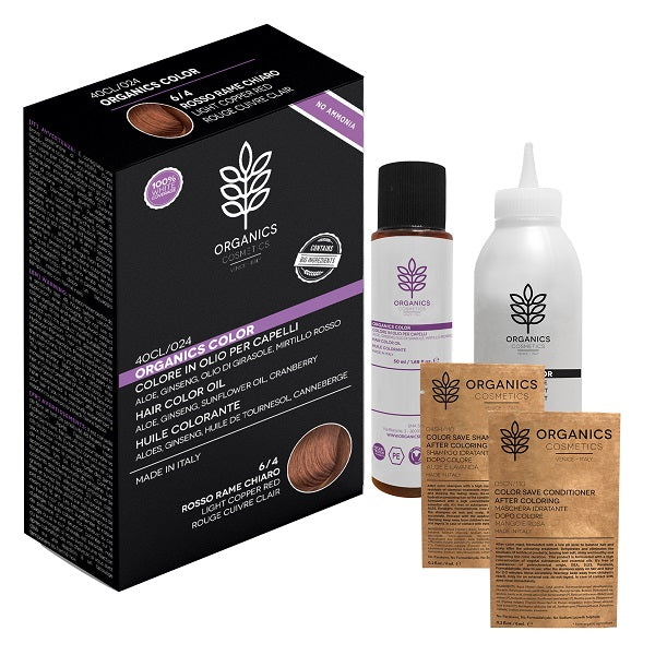 Organics pharm organics color 6/4 rosso rame chiaro