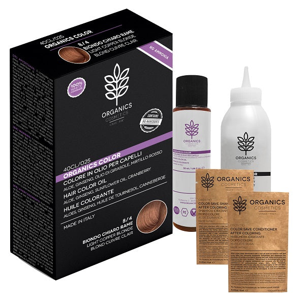 Organics pharm organics color 8/4 biondo chiaro rame