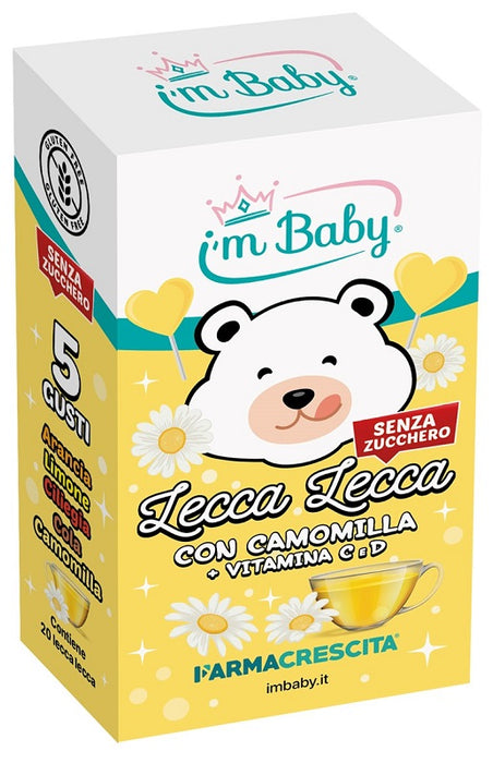 I'm baby lecca lecca camomilla + vitamina c d 20 pezzi