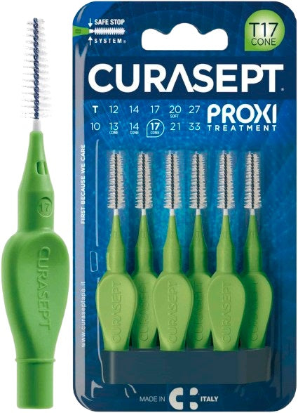 Curasept proxi t17 cone verde/green 6 pezzi