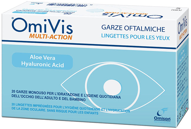 Garze oftalmiche omivis 20 pezzi