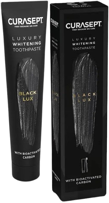 Curasept black luxury whitening dentifricio 75 ml