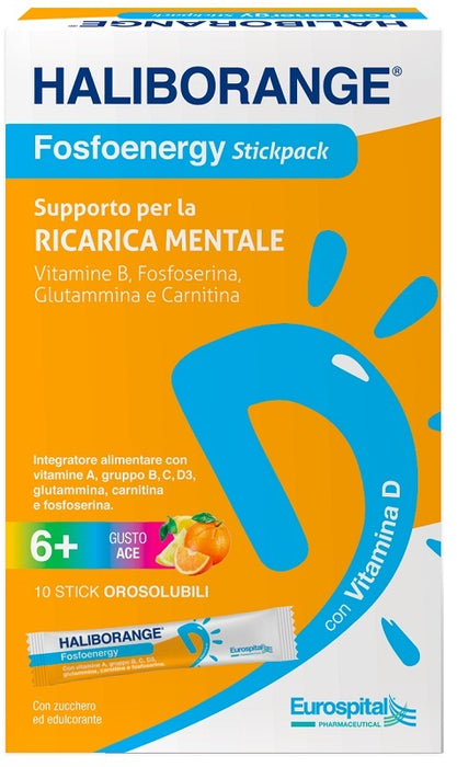 Haliborange fosfoenergy 10 stick orosolubili 15,2 g