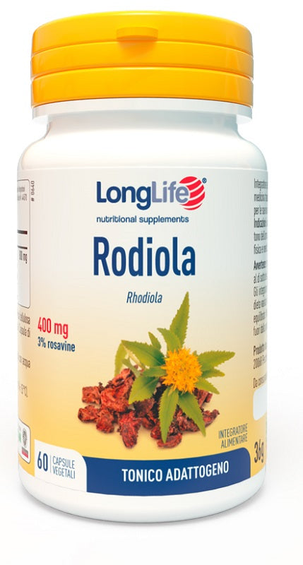 Longlife rodiola 3% rosavine 400 mg 60 tavolette