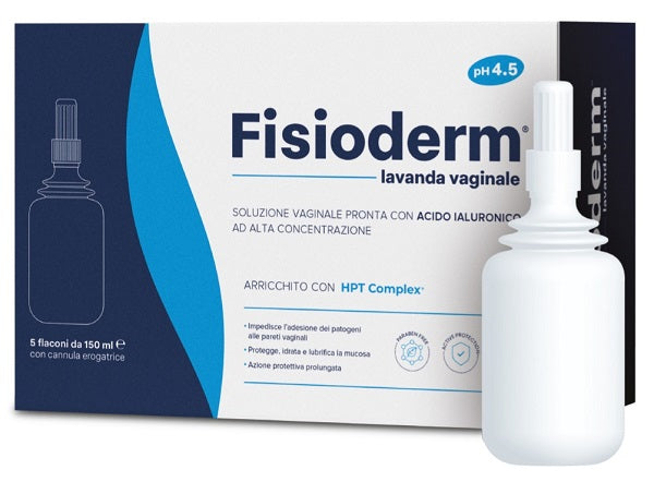Lavanda vaginale fisioderm 5 flaconi da 100 ml