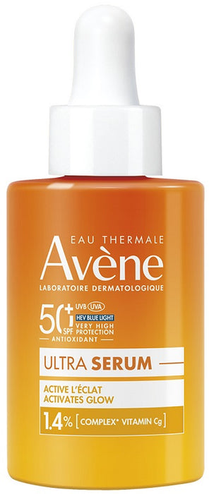 Eau thermale avene solare ultra siero attiva la luminosita' spf50+ 30 ml