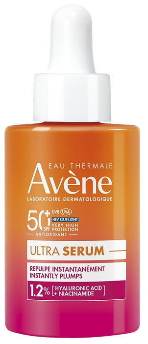 Eau thermale avene solare ultra siero rimpolpa immediatamente spf50+ 30 ml