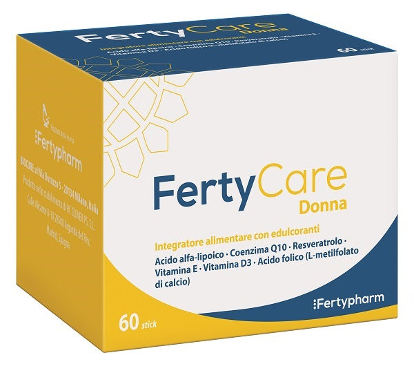 Fertycare 60 stick da 2 g con edulcoranti senza glutine senza lattosio senza zucchero