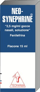 Neo-synephrine 2,5 mg/ml gocce nasali, soluzione