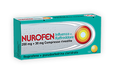 Nurofen influenza e raffreddore 200 mg + 30 mg compresse rivestite
