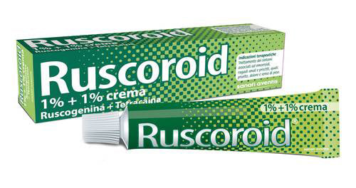 Ruscoroid 10 mg/g + 10 mg/g crema rettale