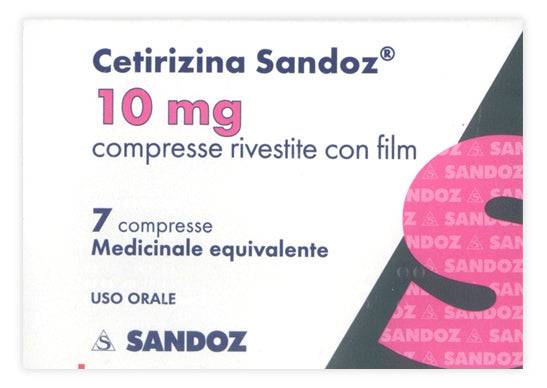 Cetirizina sandoz 10 mg compresse rivestite con film