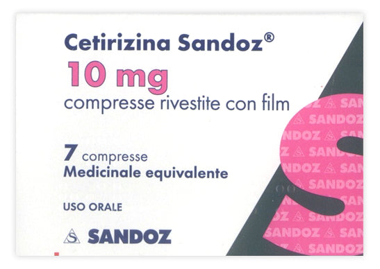 Cetirizina sandoz 10 mg compresse rivestite con film