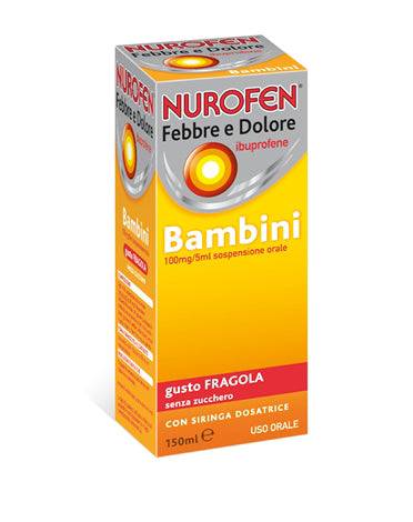Nurofen febbre e dolore bambini 100mg/5ml sospensione orale senza zucchero