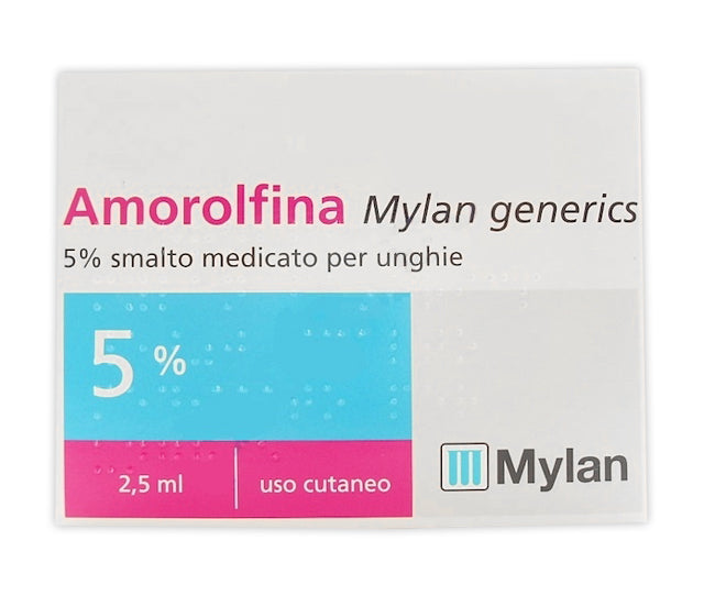 Amorolfina mylan generics 5% smalto medicato per unghie