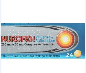 Nurofen influenza e raffreddore 200 mg + 30 mg compresse rivestite
