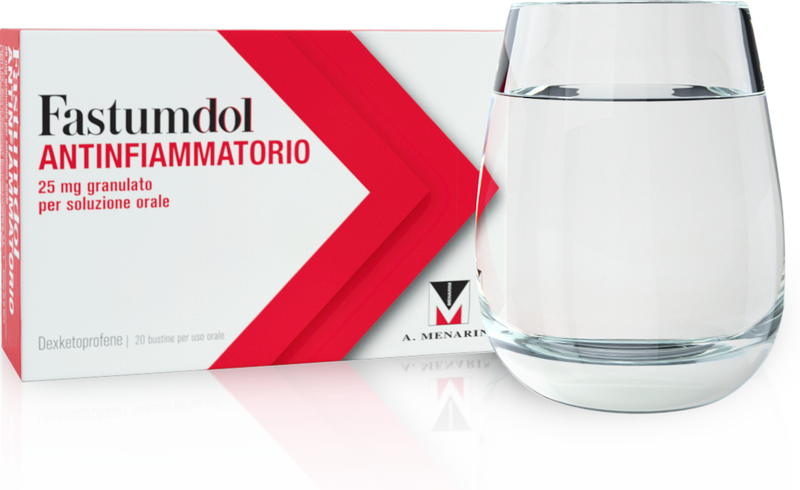 Fastumdol antinfiammatorio 25 mg granulato per soluzione orale