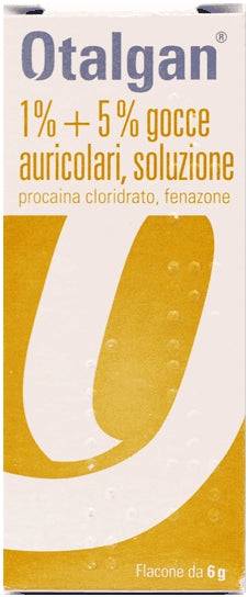 Otalgan 1% + 5% gocce auricolari, soluzione