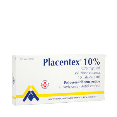 Placentex 0,75 mg/3 ml soluzione cutanea
